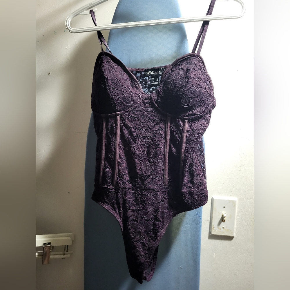 Purple Lace Bodysuit